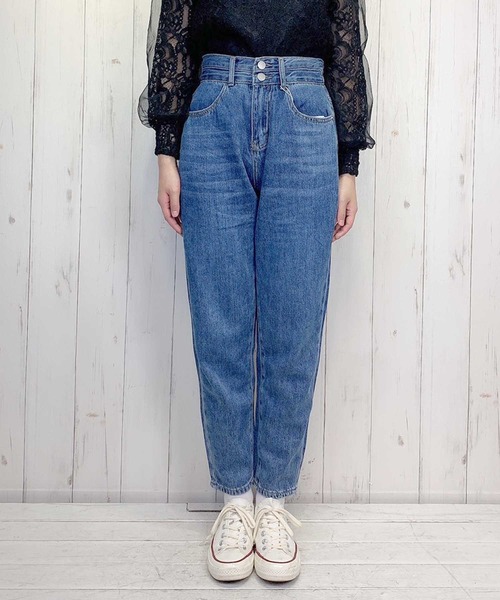 Clice de Paris(クリシェドゥパリス)の「K/ボーイフレンドデニム(デニムパンツ・レディース・ブルー・ONESIZE)」の6枚目の写真