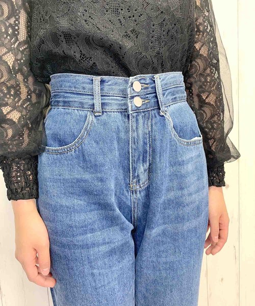 Clice de Paris(クリシェドゥパリス)の「K/ボーイフレンドデニム(デニムパンツ・レディース・ブルー・ONESIZE)」の9枚目の写真