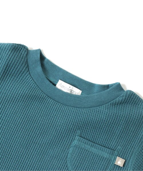 Ampersand（アンパサンド）の「長袖ワッフルＴシャツ（Tシャツ/カットソー・キッズ・ブラウン/グレー/ネイビー/ピンク/レインボー・80/90/100/110/120/130/140）」の17枚目の写真