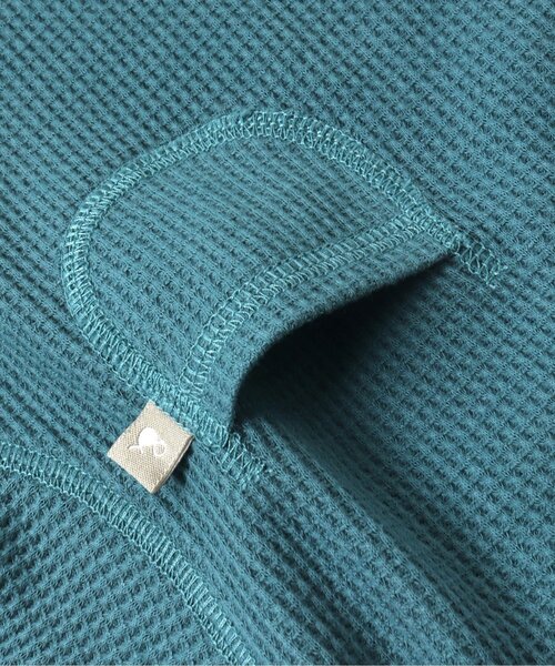 Ampersand（アンパサンド）の「長袖ワッフルＴシャツ（Tシャツ/カットソー・キッズ・ブラウン/グレー/ネイビー/ピンク/レインボー・80/90/100/110/120/130/140）」の12枚目の写真