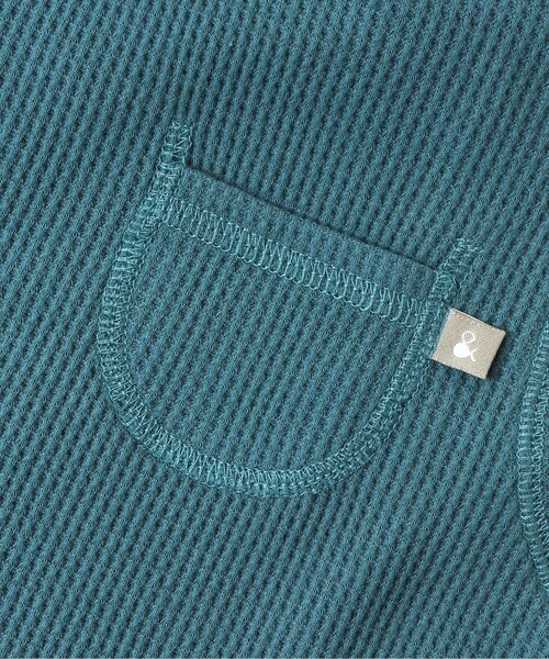 Ampersand（アンパサンド）の「長袖ワッフルＴシャツ（Tシャツ/カットソー・キッズ・ブラウン/グレー/ネイビー/ピンク/レインボー・80/90/100/110/120/130/140）」の16枚目の写真