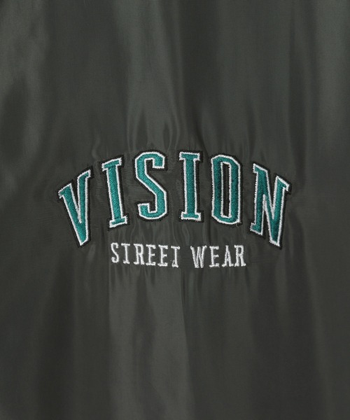 VISION STREET WEAR(ヴィジョンストリートウェア)の「【VISION STREET WEAR/ヴィジョンストリートウェア】袖刺繍 ワイドコーチジャケット(ブルゾン・メンズ・チャコールグレー/ブルー/グリーン/マスタード・M/L/XL)」の11枚目の写真