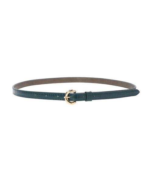 YECCA VECCA(イェッカヴェッカ)の「・クロコ型押しベルト*(ベルト・レディース・グレー/グリーン/ブラウン・FREE)」の5枚目の写真