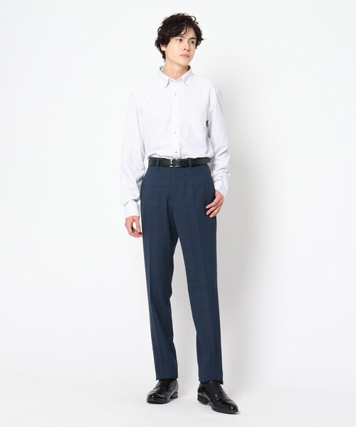 THE SHOP TK (ザ ショップ ティーケー )の「◆テックウールウィンドペンスラックス(スーツパンツ・メンズ・チャコールグレー/ネイビー系7・01/02/03/04)」の7枚目の写真