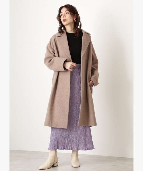 N.(N. Natural Beauty Basic)(エヌエヌナチュラルビューティーベーシック)の「【追加生産】◆ハイネックリブニット(ニット/セーター・レディース・オフホワイト/ブラック/ネイビー/ブルー/ブラウン・MEDIUM)」の8枚目の写真