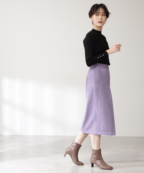 N.(N. Natural Beauty Basic)(エヌエヌナチュラルビューティーベーシック)の「【追加生産】◆ハイネックリブニット(ニット/セーター・レディース・オフホワイト/ブラック/ネイビー/ブルー/ブラウン・MEDIUM)」の18枚目の写真