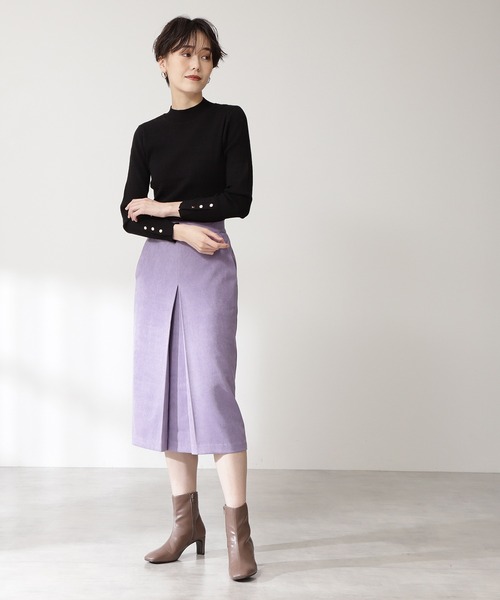 N.(N. Natural Beauty Basic)(エヌエヌナチュラルビューティーベーシック)の「【追加生産】◆ハイネックリブニット(ニット/セーター・レディース・オフホワイト/ブラック/ネイビー/ブルー/ブラウン・MEDIUM)」の17枚目の写真