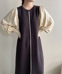 Bab | 【WEB限定】配色ニットロングワンピース(ワンピース)
