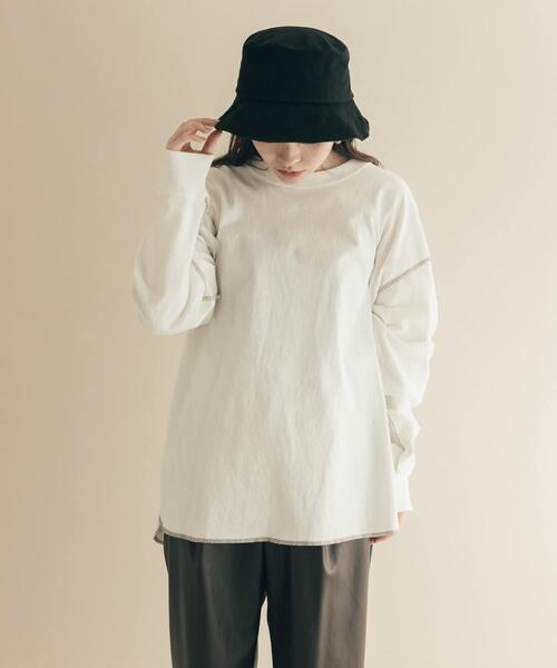 SMELLY(スメリー)の「ムジシンプルバケットハット(ハット・レディース・オレンジ系その他/ベージュ/ブラック・-)」の6枚目の写真