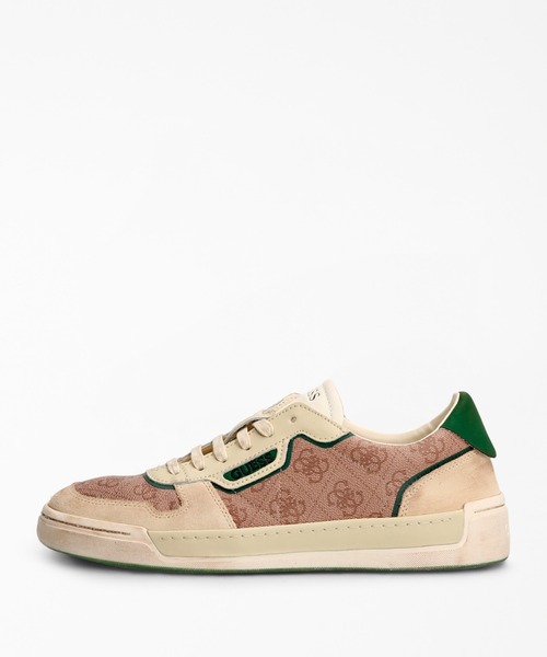 Guess（ゲス）の「Strave 4G Logo Sneaker（スニーカー・メンズ・ベージュ・44/41/42/43/45）」の7枚目の写真