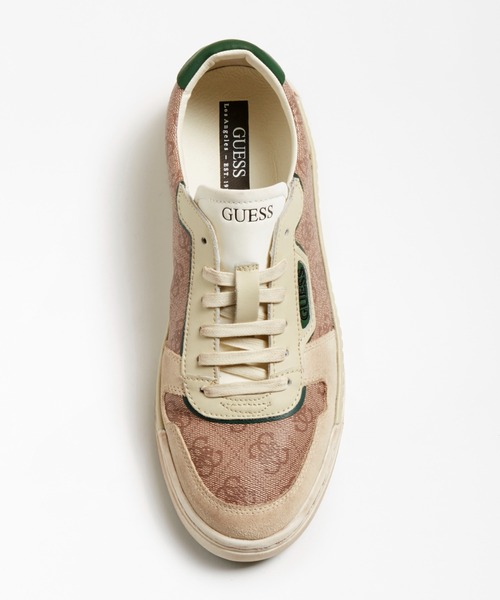 Guess（ゲス）の「Strave 4G Logo Sneaker（スニーカー・メンズ・ベージュ・44/41/42/43/45）」の8枚目の写真