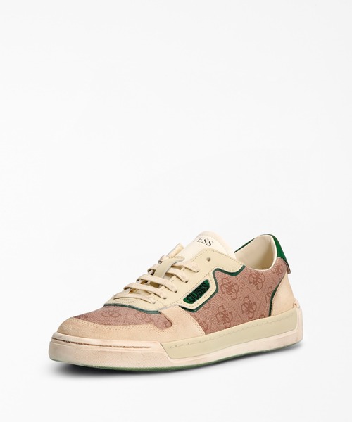 Guess（ゲス）の「Strave 4G Logo Sneaker（スニーカー・メンズ・ベージュ・44/41/42/43/45）」の6枚目の写真