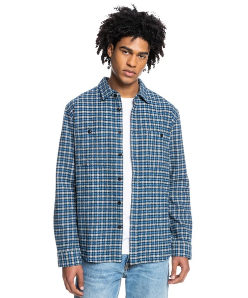 Quiksilver（クイックシルバー）の「INTREPIDE EXPLORER L/クイックシルバー長袖シャツ（シャツ/ブラウス・メンズ・ブラック/ブルー・MEDIUM/LARGE/SMALL）」の2枚目の写真