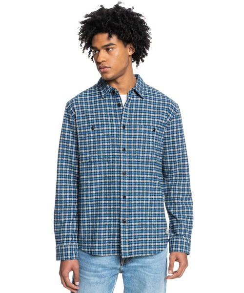 Quiksilver（クイックシルバー）の「INTREPIDE EXPLORER L/クイックシルバー長袖シャツ（シャツ/ブラウス・メンズ・ブラック/ブルー・MEDIUM/LARGE/SMALL）」の13枚目の写真