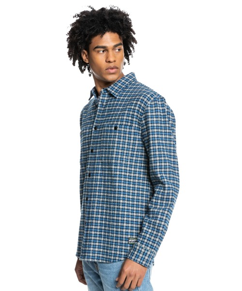 Quiksilver（クイックシルバー）の「INTREPIDE EXPLORER L/クイックシルバー長袖シャツ（シャツ/ブラウス・メンズ・ブラック/ブルー・MEDIUM/LARGE/SMALL）」の14枚目の写真