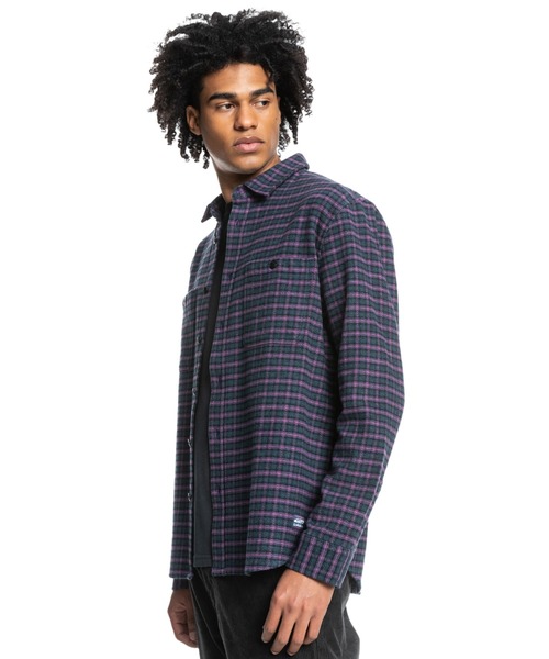 Quiksilver（クイックシルバー）の「INTREPIDE EXPLORER L/クイックシルバー長袖シャツ（シャツ/ブラウス・メンズ・ブラック/ブルー・MEDIUM/LARGE/SMALL）」の3枚目の写真