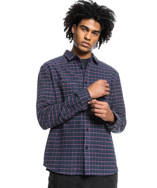 Quiksilver（クイックシルバー）の「INTREPIDE EXPLORER L/クイックシルバー長袖シャツ（シャツ/ブラウス・メンズ・ブラック/ブルー・MEDIUM/LARGE/SMALL）」の4枚目の写真
