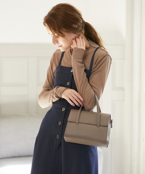 Rewde(ルゥデ)の「【2WAY】クラシカルミニトートバッグ(1R18-BA0514)(トートバッグ・レディース・ブラック/ブラウン/ベージュ・FREE)」の14枚目の写真