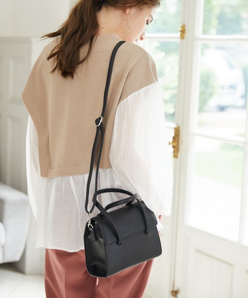 Rewde(ルゥデ)の「【2WAY】クラシカルミニトートバッグ(1R18-BA0514)(トートバッグ・レディース・ブラック/ブラウン/ベージュ・FREE)」の16枚目の写真