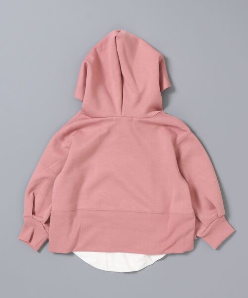 ikka（イッカ）の「【親子コーデ】ダンボールニットレイヤードパーカー（100~160cm）（パーカー・キッズ・ベージュ/ピンク/ライトイエロー・100/110/120/130/140/150/160）」の10枚目の写真