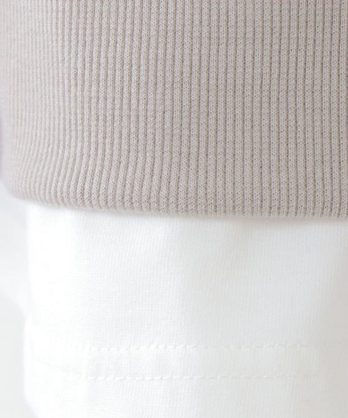 ikka（イッカ）の「【親子コーデ】ダンボールニットレイヤードパーカー（100~160cm）（パーカー・キッズ・ベージュ/ピンク/ライトイエロー・100/110/120/130/140/150/160）」の11枚目の写真