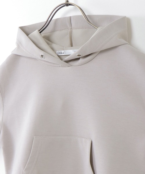 ikka（イッカ）の「【親子コーデ】ダンボールニットレイヤードパーカー（100~160cm）（パーカー・キッズ・ベージュ/ピンク/ライトイエロー・100/110/120/130/140/150/160）」の5枚目の写真