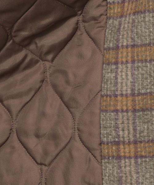 Heather（ヘザー）の「ユルチェック柄ナカワタコート　215259（その他アウター・レディース・グレー系/ブラウン系・FREE）」の20枚目の写真