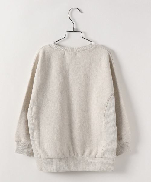 JEANASIS（ジーナシス）の「【KIDS】カレッジロゴウラケプルオーバー/256502（スウェット・キッズ・アイボリー/ブラック/グレー・120/140）」の8枚目の写真