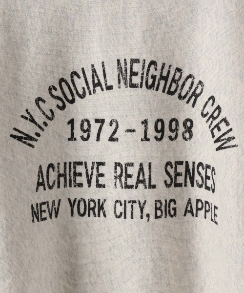 JEANASIS（ジーナシス）の「【KIDS】カレッジロゴウラケプルオーバー/256502（スウェット・キッズ・アイボリー/ブラック/グレー・120/140）」の7枚目の写真