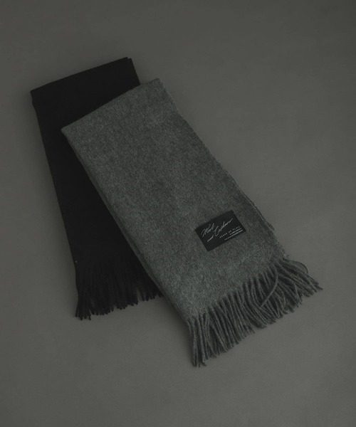 SENSE OF PLACE by URBAN RESEARCH（センスオブプレイスバイアーバンリサーチ）の「カシミヤ混ウールストール（マフラー・レディース・ブラック/グレー/アイボリー/モカ・ONE）」の17枚目の写真