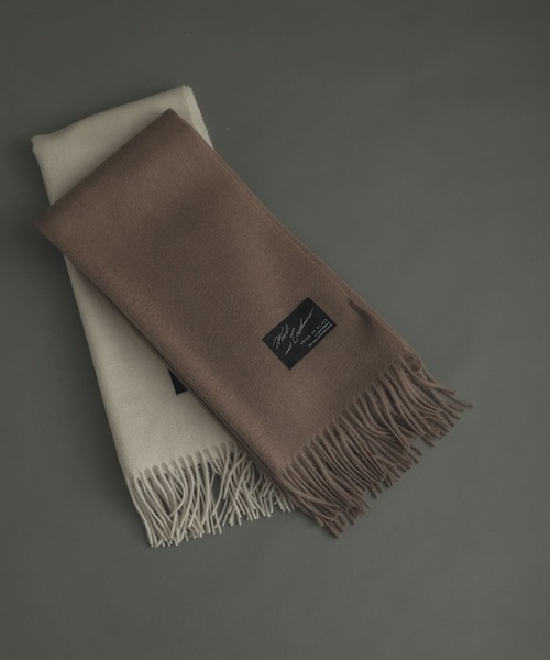 SENSE OF PLACE by URBAN RESEARCH（センスオブプレイスバイアーバンリサーチ）の「カシミヤ混ウールストール（マフラー・レディース・ブラック/グレー/アイボリー/モカ・ONE）」の5枚目の写真