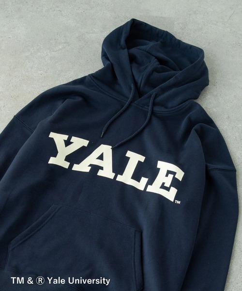 SEVENDAYS=SUNDAY（セブンデイズサンデイ）の「YALE 裏毛プルパーカー　＊（パーカー・レディース・チャコールグレー/ネイビー/アイボリー・S/M/L）」の3枚目の写真