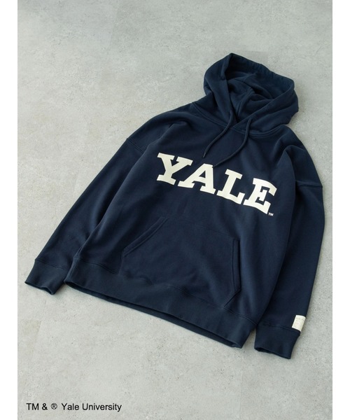 SEVENDAYS=SUNDAY（セブンデイズサンデイ）の「YALE 裏毛プルパーカー　＊（パーカー・レディース・チャコールグレー/ネイビー/アイボリー・S/M/L）」の8枚目の写真