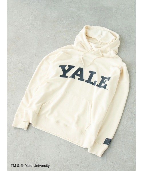 SEVENDAYS=SUNDAY（セブンデイズサンデイ）の「YALE 裏毛プルパーカー　＊（パーカー・レディース・チャコールグレー/ネイビー/アイボリー・S/M/L）」の12枚目の写真