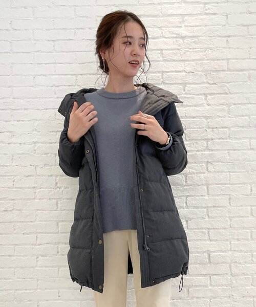 SHOO・LA・RUE（シューラルー）の「◆蓄熱・保温機能付き中綿コート（その他アウター・レディース・ダークグレー/ブラック/サンドベージュ・02/03/04）」の3枚目の写真