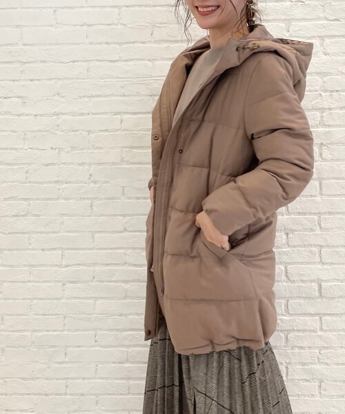 SHOO・LA・RUE（シューラルー）の「◆蓄熱・保温機能付き中綿コート（その他アウター・レディース・ダークグレー/ブラック/サンドベージュ・02/03/04）」の6枚目の写真