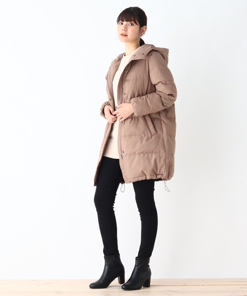 SHOO・LA・RUE（シューラルー）の「◆蓄熱・保温機能付き中綿コート（その他アウター・レディース・ダークグレー/ブラック/サンドベージュ・02/03/04）」の11枚目の写真