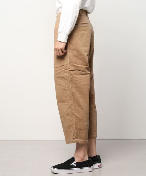 SETTO（セット）の「UNE PANTS：ワイドタックパンツ（その他パンツ・メンズ・ベージュ/ダークブラウン/アイボリー・L/XS/M/S）」の4枚目の写真