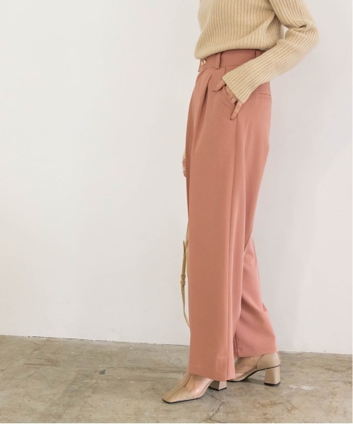 RANDA（ランダ）の「ダブル釦センタープレスワイドパンツ（その他パンツ・レディース・ピンク/グリーン/アイボリー・1/0）」の11枚目の写真