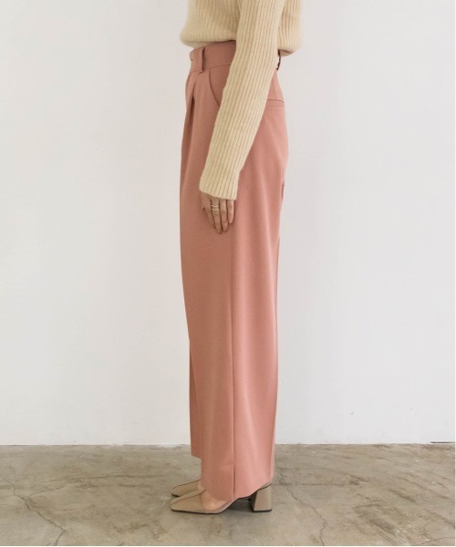 RANDA（ランダ）の「ダブル釦センタープレスワイドパンツ（その他パンツ・レディース・ピンク/グリーン/アイボリー・1/0）」の5枚目の写真