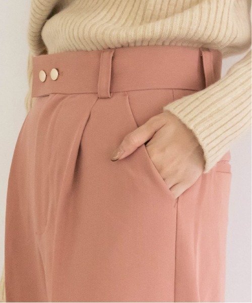 RANDA（ランダ）の「ダブル釦センタープレスワイドパンツ（その他パンツ・レディース・ピンク/グリーン/アイボリー・1/0）」の14枚目の写真
