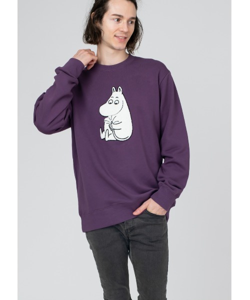 Design Tshirts Store graniph（デザイン　ティーシャツ　ストア　グラニフ）の「黄金のしっぽ(ムーミン)｜コラボスウェット（スウェット・メンズ・パープル・SMALL/MEDIUM/LARGE/X-LARGE）」の7枚目の写真