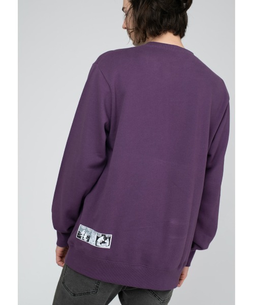 Design Tshirts Store graniph（デザイン　ティーシャツ　ストア　グラニフ）の「黄金のしっぽ(ムーミン)｜コラボスウェット（スウェット・メンズ・パープル・SMALL/MEDIUM/LARGE/X-LARGE）」の6枚目の写真