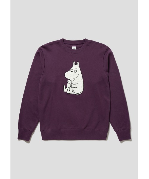 Design Tshirts Store graniph（デザイン　ティーシャツ　ストア　グラニフ）の「黄金のしっぽ(ムーミン)｜コラボスウェット（スウェット・メンズ・パープル・SMALL/MEDIUM/LARGE/X-LARGE）」の10枚目の写真