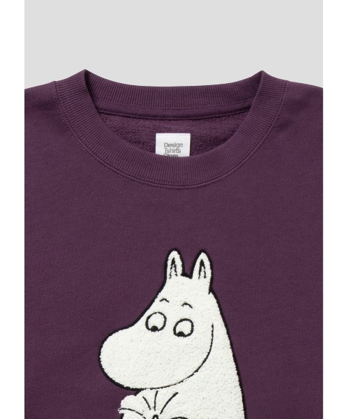 Design Tshirts Store graniph（デザイン　ティーシャツ　ストア　グラニフ）の「黄金のしっぽ(ムーミン)｜コラボスウェット（スウェット・メンズ・パープル・SMALL/MEDIUM/LARGE/X-LARGE）」の5枚目の写真