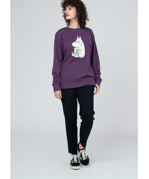 Design Tshirts Store graniph（デザイン　ティーシャツ　ストア　グラニフ）の「黄金のしっぽ(ムーミン)｜コラボスウェット（スウェット・メンズ・パープル・SMALL/MEDIUM/LARGE/X-LARGE）」の8枚目の写真