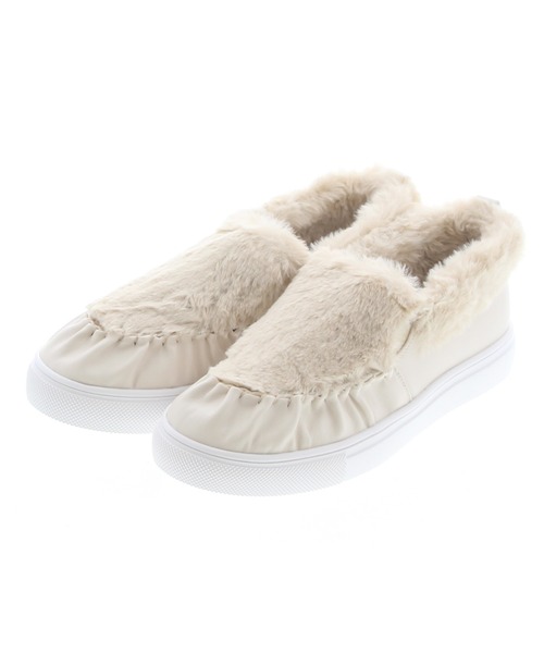 JELLY BEANS(ジェリービーンズ)の「インナーファーモカシンスリッポン(215-40039)JELLY BEANS(ジェリービーンズ)(スリッポン・レディース・アイボリー/キャメル・S/M/L)」の14枚目の写真