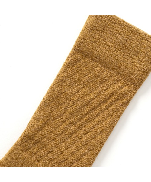 UNION（ユニオン）の「PAA RECYCLED COTTON CREW SOX 2.5 パウ UNION ユニオン ソックス 靴下（ソックス/靴下・メンズ・ライトグレー/ブラウン・FREE）」の4枚目の写真