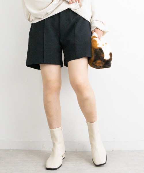 Fabby fabby(ファビィーファビィー)の「ストレッチショートブーツ(ブーツ・レディース・ブラック/ブラウン/オフホワイト・MEDIUM/LARGE/SMALL)」の11枚目の写真