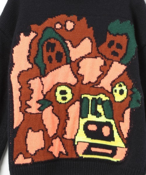 LOWRYS FARM(ローリーズファーム)の「Y.SUDAアニマルニット 239985(ニット/セーター・キッズ・ネイビー/グレー・110cm/120cm/130cm)」の19枚目の写真